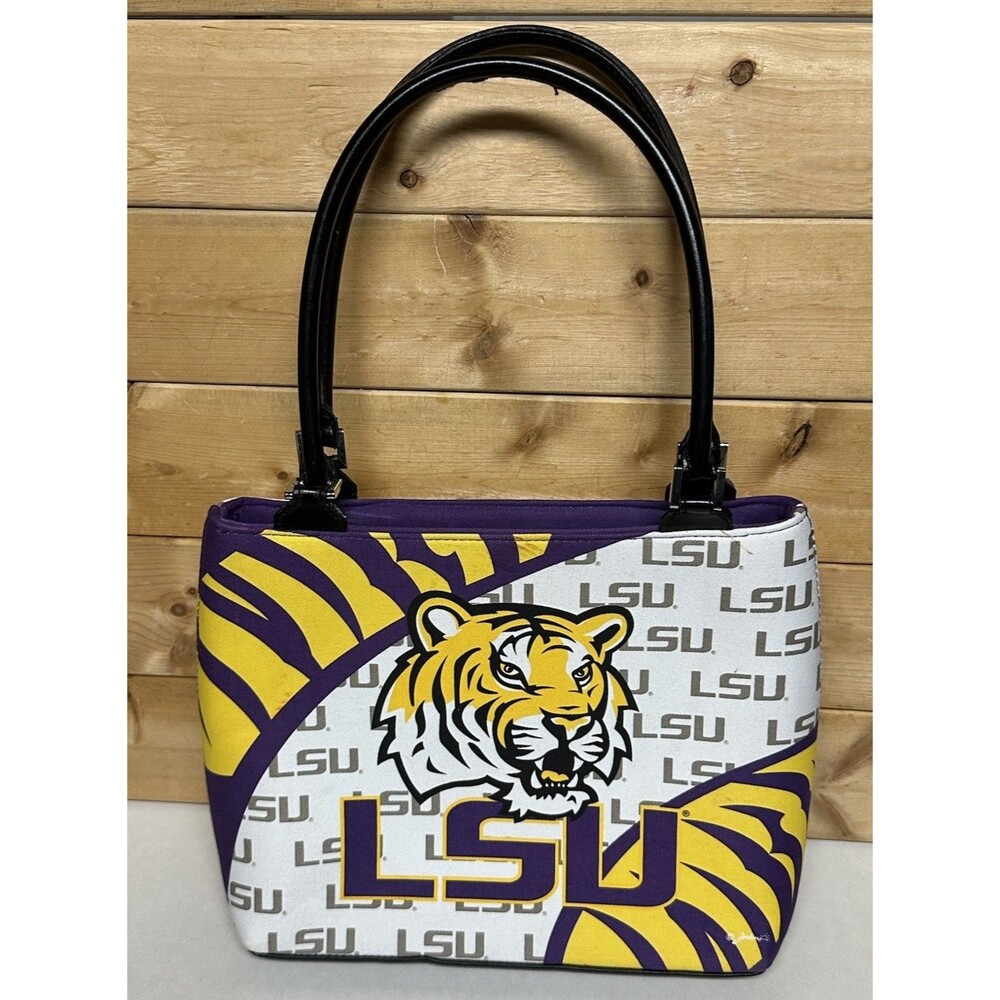 NCAA Louisiana State University Tigers LSU Tote Shoulder Bag Purse Hardboard
